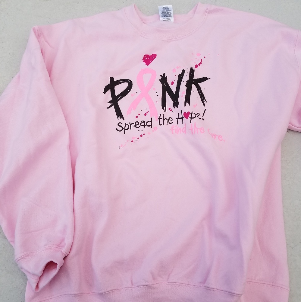 Cancer awareness crewneck sweater